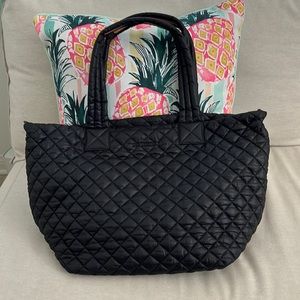 MZ Wallace Black Large Metro Tote Deluxe